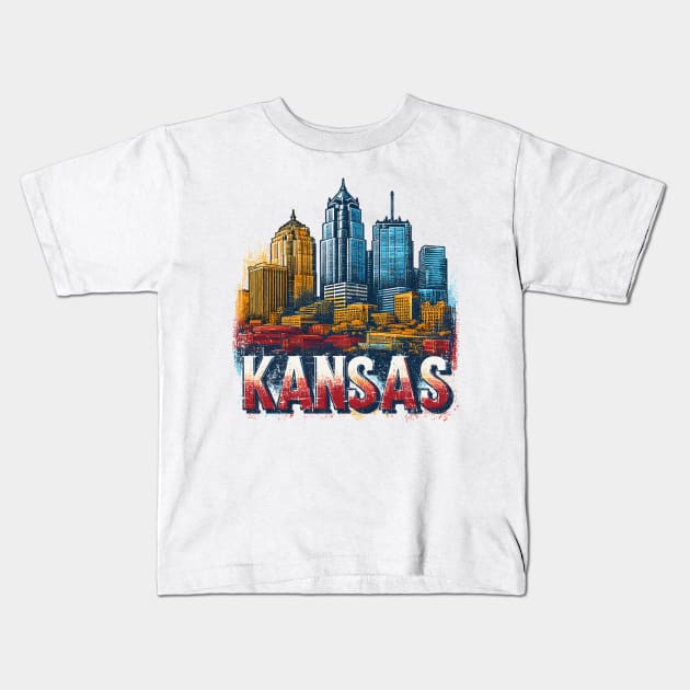 Kansas Kids T-Shirt by Vehicles-Art